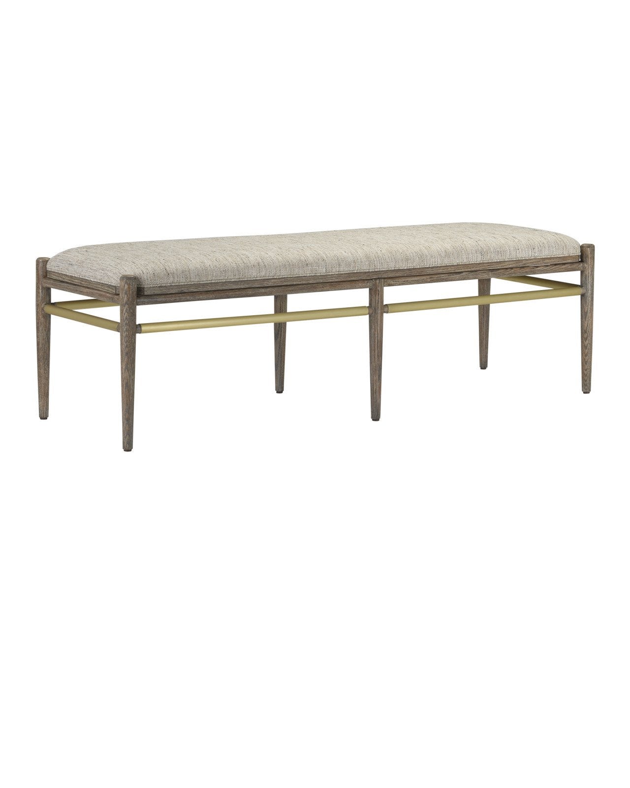 Visby Light Pepper Bench, Calcutta Linen